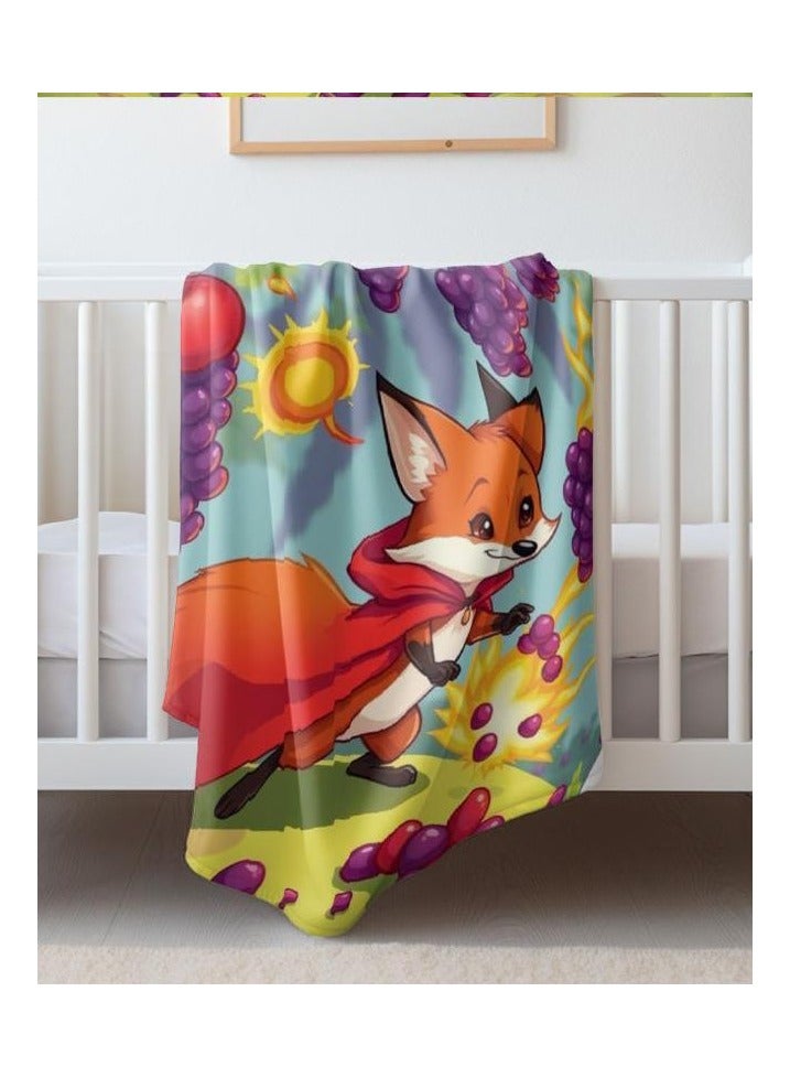 عام بطانية رقيقة من الفانيلا الكرتونية للأطفال أو الطلاب (دافئة ومريحة ومناسبة للنوم والألعاب) 100 سم * 150 سم - 283 - Image 3