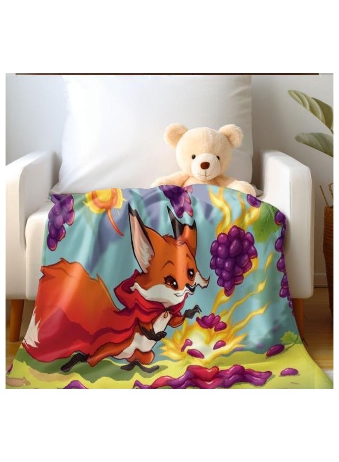 عام بطانية رقيقة من الفانيلا الكرتونية للأطفال أو الطلاب (دافئة ومريحة ومناسبة للنوم والألعاب) 100 سم * 150 سم - 283 - Image 4