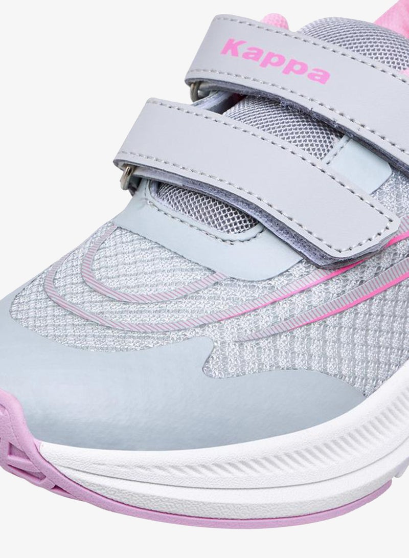 Kappa Girls' Textured Sports Shoes with Hook and Loop Closure - Image 4