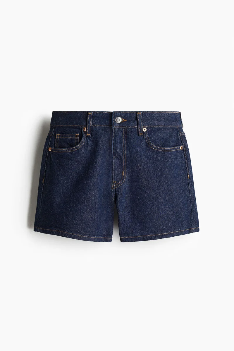 H&M Blue Medium Dusty Denim shorts for Women | Best Price UAE