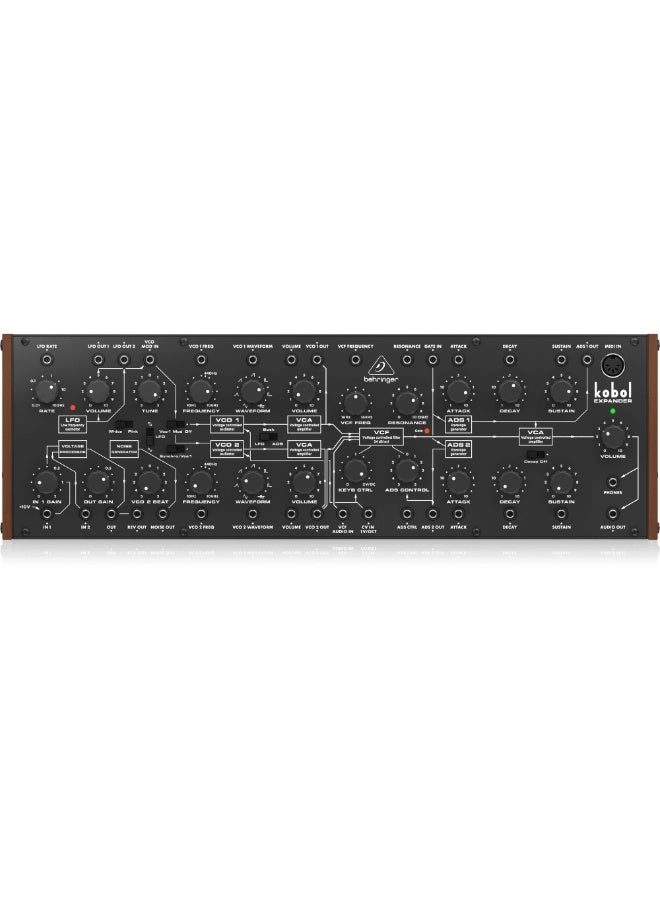 Behringer Kobol Expander Analog Semi-Modular Synthesizer with 2 VCOs Featuring 7 Variable Waveshapes - Image 1