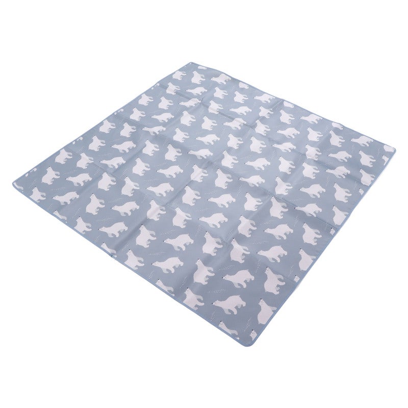Waterproof Baby Mat: Large Size Non Slip Particle Bottom - Easy Clean Polyester Fabric Cute Animal Pattern Mat for Infants Home Dining Outdoor Picnic Baby Walking Crawling Use - Image 2