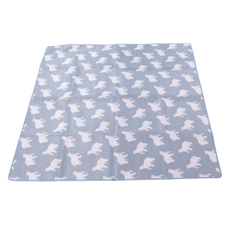 Waterproof Baby Mat: Large Size Non Slip Particle Bottom - Easy Clean Polyester Fabric Cute Animal Pattern Mat for Infants Home Dining Outdoor Picnic Baby Walking Crawling Use - Image 3