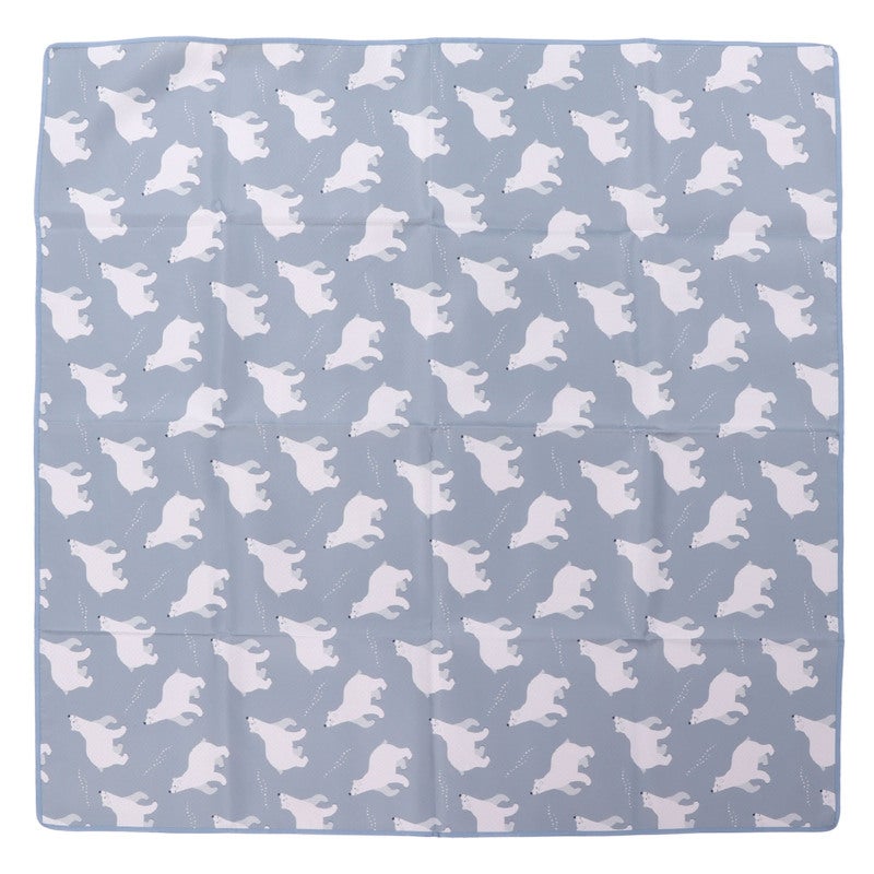 Waterproof Baby Mat: Large Size Non Slip Particle Bottom - Easy Clean Polyester Fabric Cute Animal Pattern Mat for Infants Home Dining Outdoor Picnic Baby Walking Crawling Use - Image 1