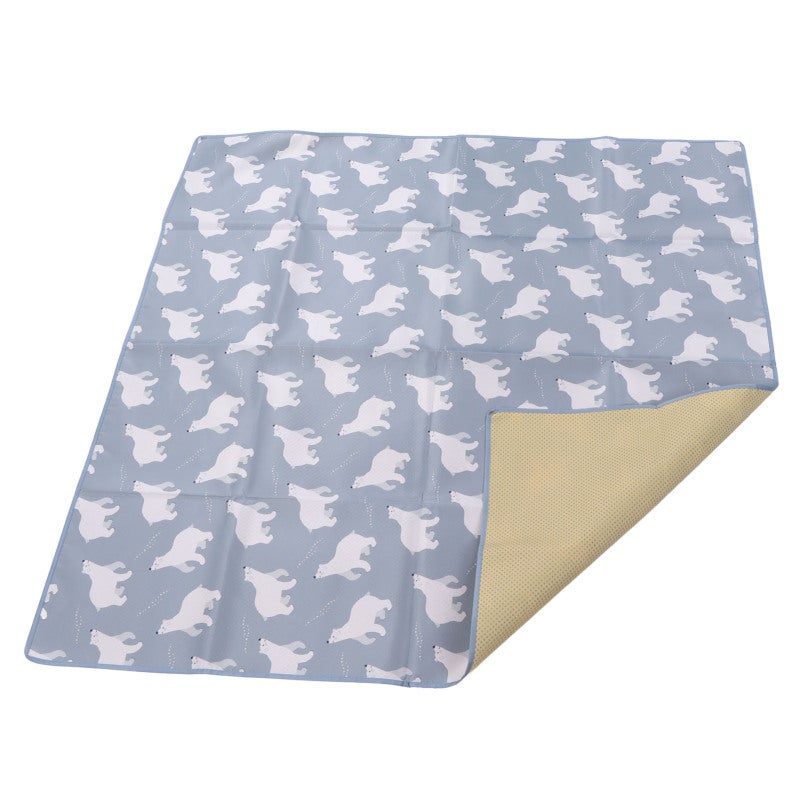 Waterproof Baby Mat: Large Size Non Slip Particle Bottom - Easy Clean Polyester Fabric Cute Animal Pattern Mat for Infants Home Dining Outdoor Picnic Baby Walking Crawling Use - Image 4