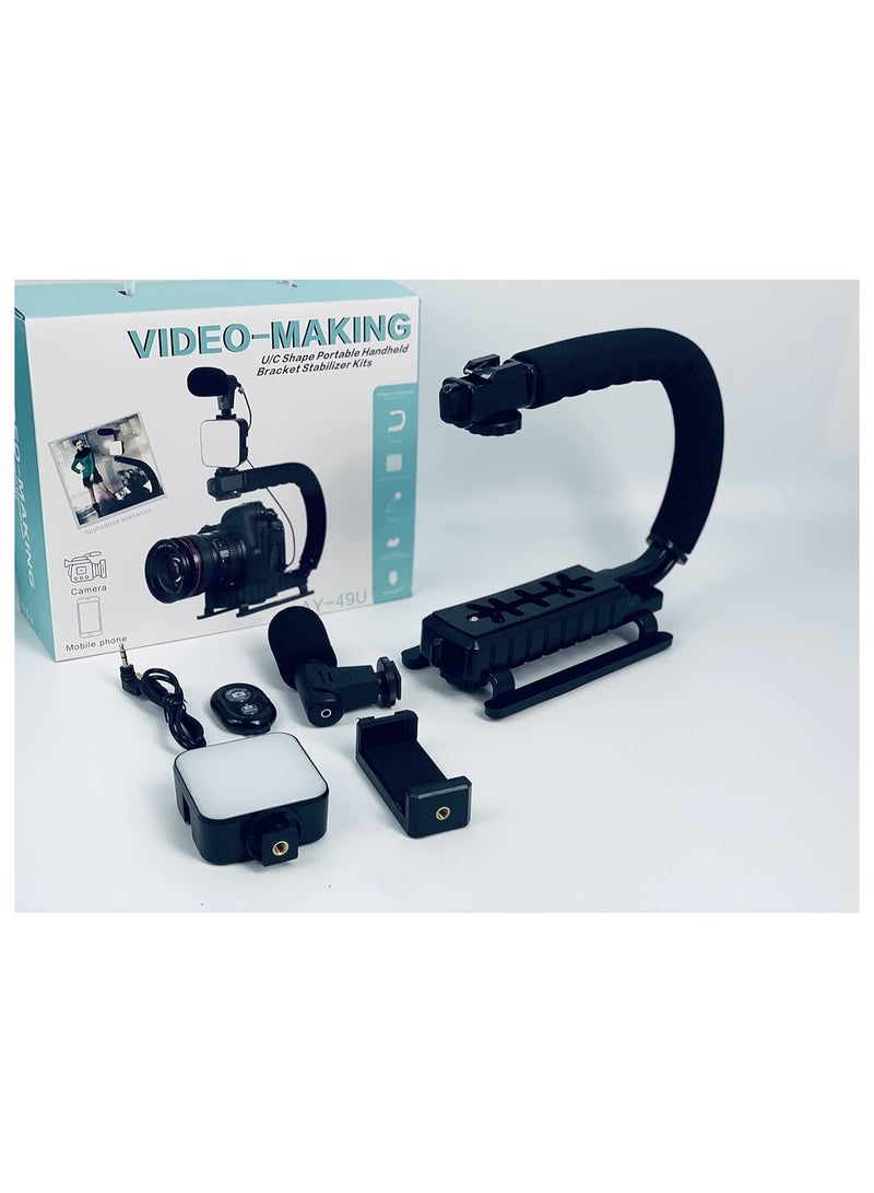 ELTRAZONE U-Rig Handheld phone Stabilizing Photography Video Rig Film Making Vlogging Recording Case Bracket Stabilizer for iPhone Type C (Big) - Image 5