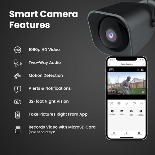 Feit Electric CAM/WM/WiFi 1080p HD Outdoor WiFi Smart Home Security Camera with Night Vision - Image 3