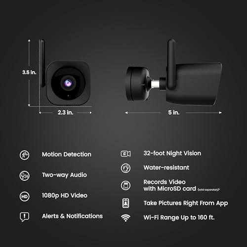 Feit Electric CAM/WM/WiFi 1080p HD Outdoor WiFi Smart Home Security Camera with Night Vision - Image 2