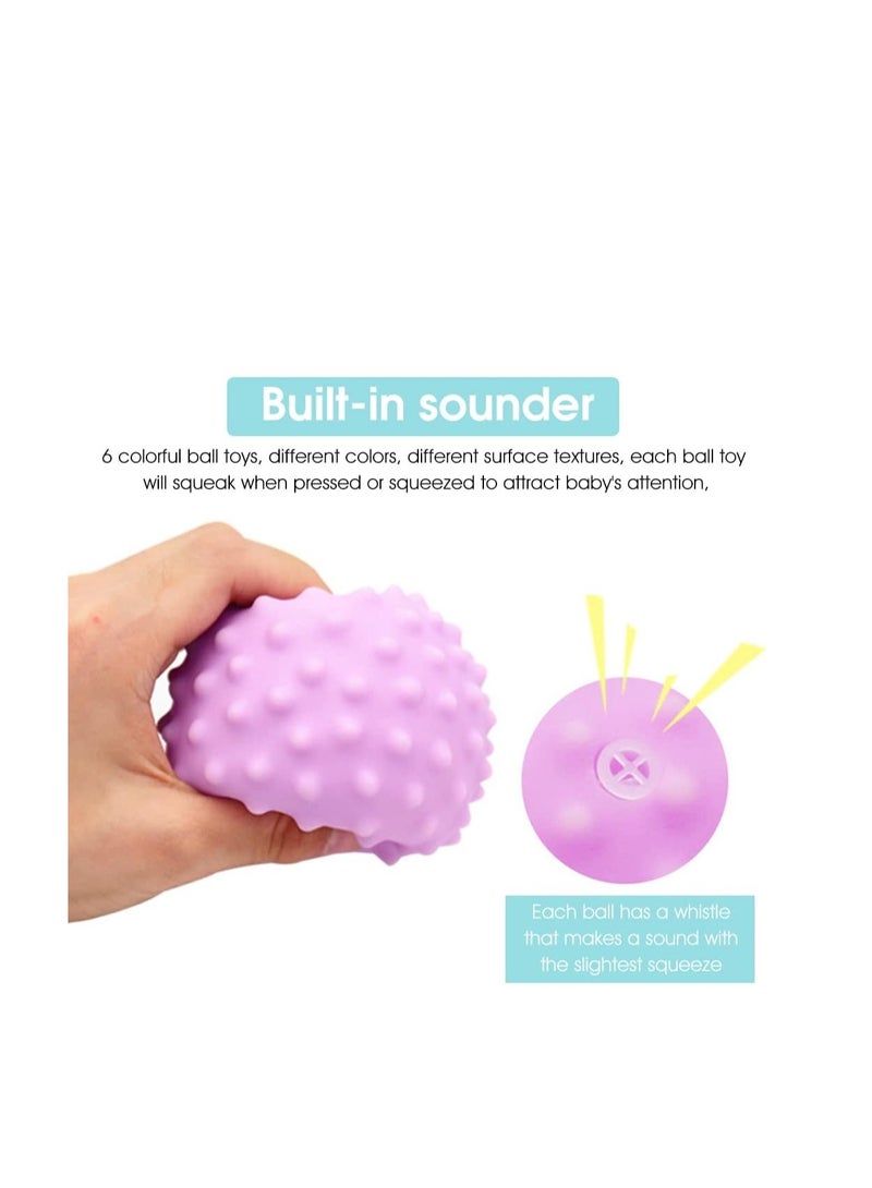 Squeeze Balls for Baby 18 Months and Up, Sensory Bath Ball Toy for 1-3 Years Old, Soft Vinyl Ball Toy with Gift Box by TOYS-EGYPT(6pcs)  - Image 3