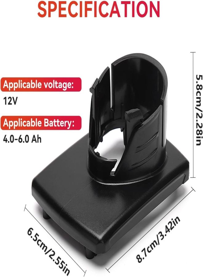 4 pieces of 12V lithium battery shell 4.0-6.0aH battery plastic shell replacement parts battery cover Black - Image 2