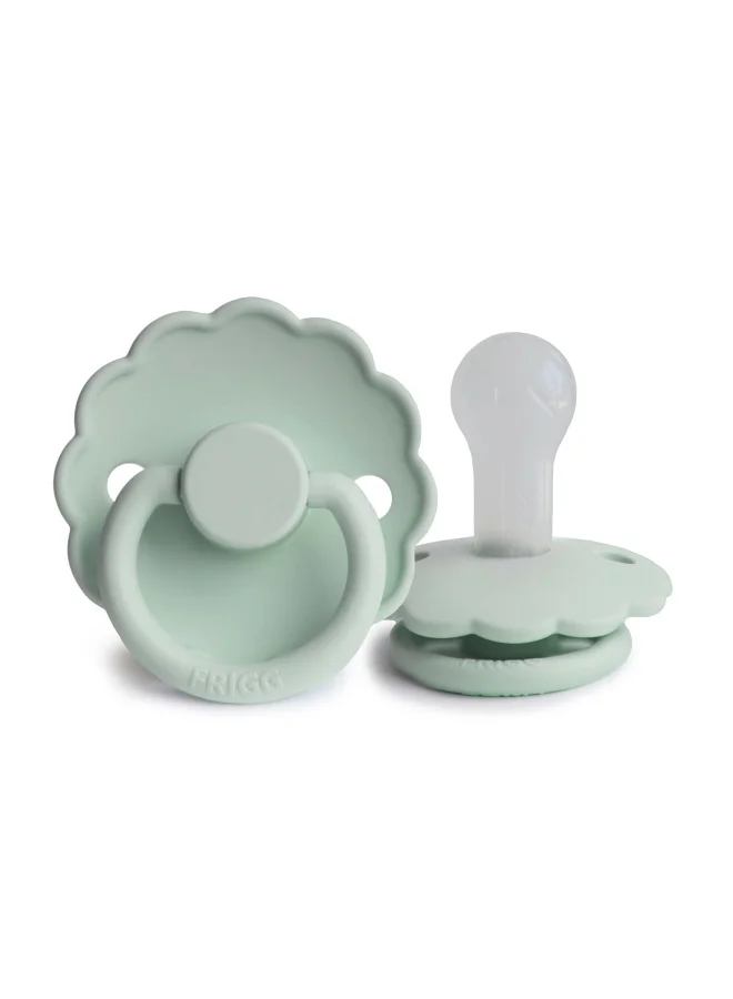 FRIGG Daisy Silicone Baby Pacifier 6-18M 1-Pack Seafoam - Size 2