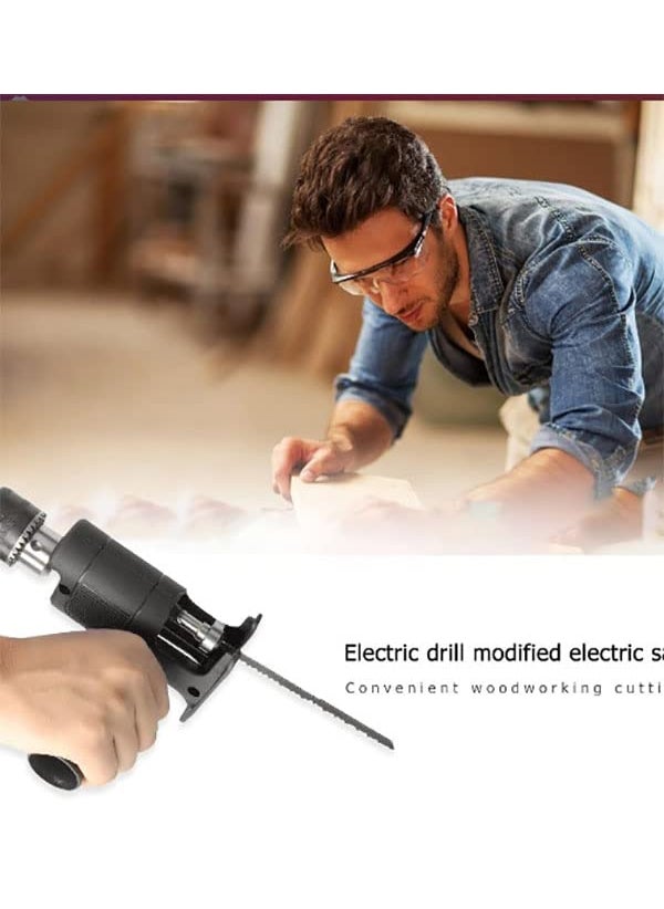 YADAV Portable Reciprocating Saw Adapter Wood Steel Pipe Plastic Power Drill Woodworking Tools  - Image 5