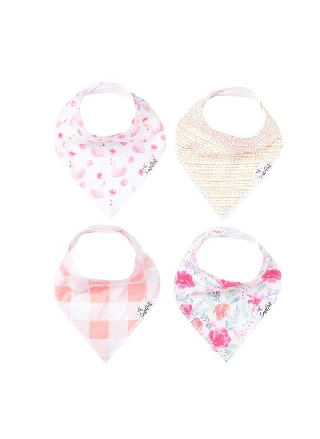 Copper Pearl Baby Bandana Drool Bibs For Drooling And Teething 4 Pack Gift Set “June  - Image 2