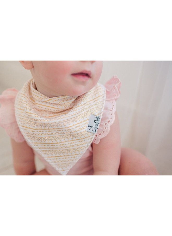 Copper Pearl Baby Bandana Drool Bibs For Drooling And Teething 4 Pack Gift Set “June  - Image 5