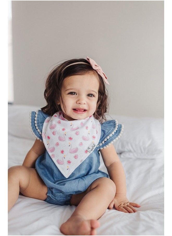 Copper Pearl Baby Bandana Drool Bibs For Drooling And Teething 4 Pack Gift Set “June  - Image 4