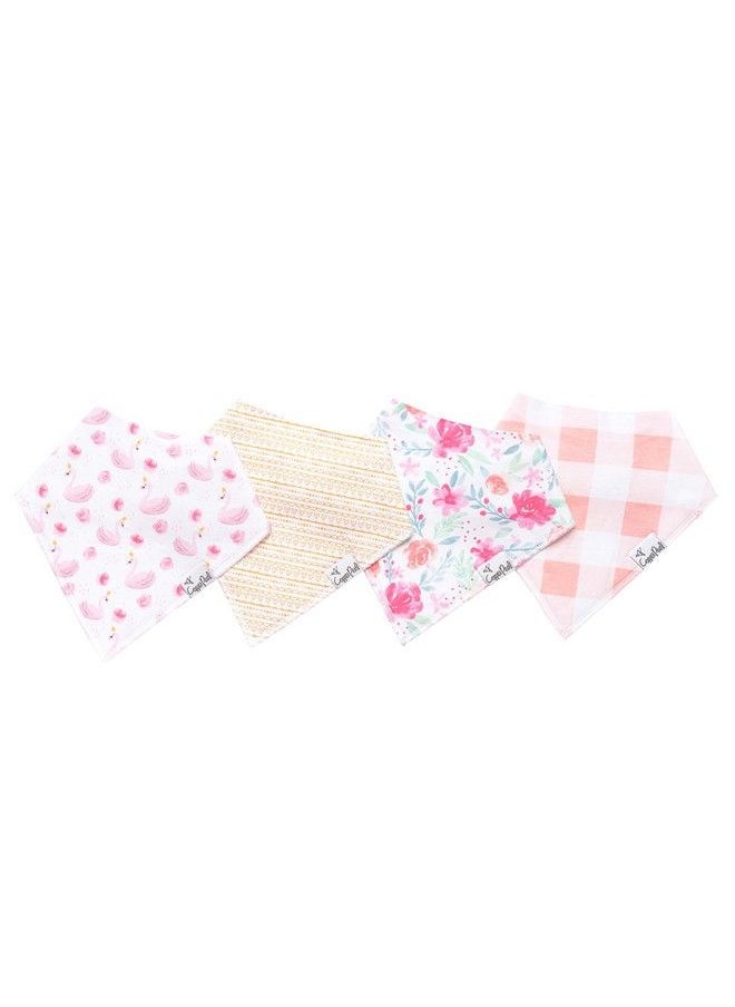 Copper Pearl Baby Bandana Drool Bibs For Drooling And Teething 4 Pack Gift Set “June  - Image 3