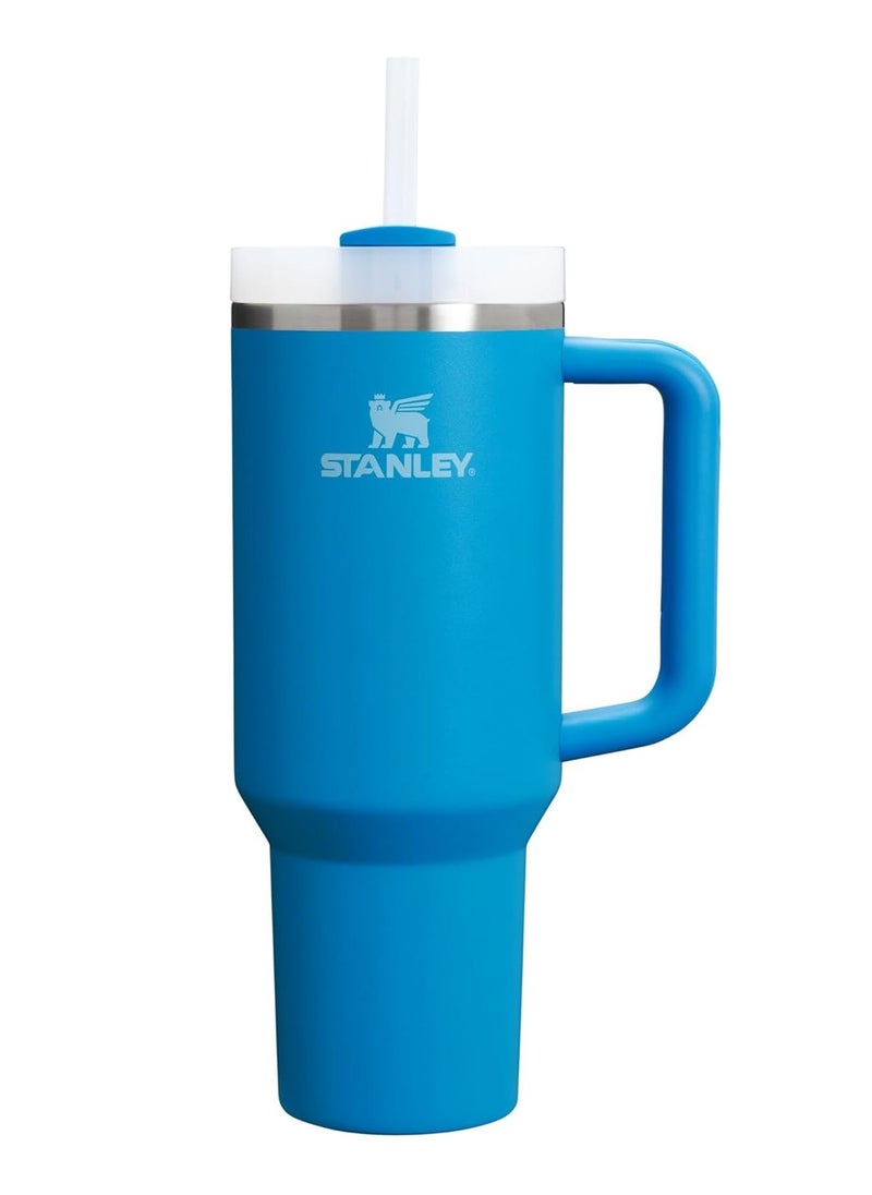 Stanley - Stanley Quencher H2.0 Tumbler with Handle and Straw 40 oz | Flowstate 3-Position Lid | Cup Holder Compatible for Travel | Insulated Stainless Steel Cup | BPA-Free | Blue - Image 1