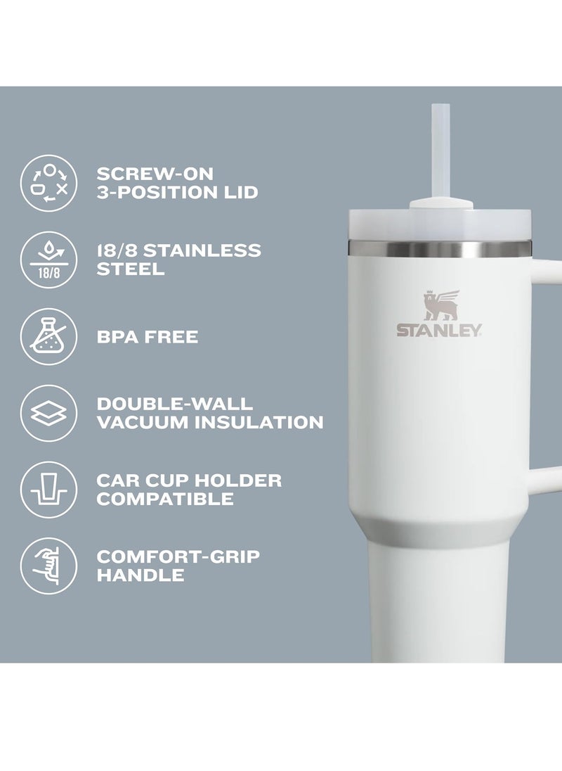 Stanley - Stanley Quencher H2.0 Tumbler with Handle and Straw 40 oz | Flowstate 3-Position Lid | Cup Holder Compatible for Travel | Insulated Stainless Steel Cup | BPA-Free | Blue - Image 1