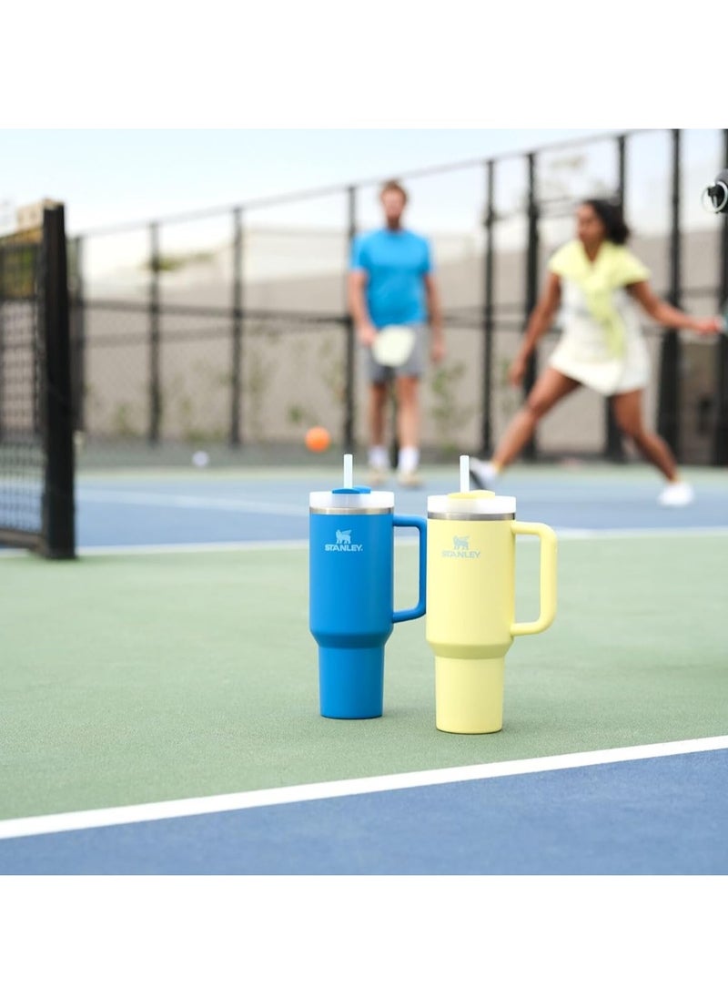 Stanley - Stanley Quencher H2.0 Tumbler with Handle and Straw 40 oz | Flowstate 3-Position Lid | Cup Holder Compatible for Travel | Insulated Stainless Steel Cup | BPA-Free | Blue - Image 1
