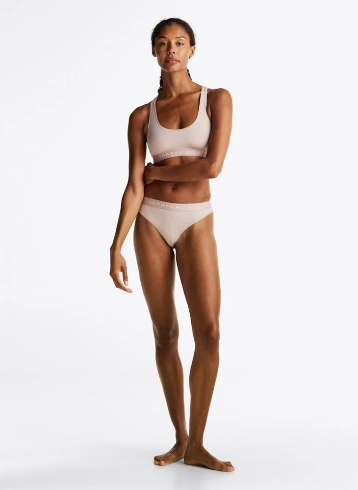 تومي هيلفيغر Knitted Logo Band Bra