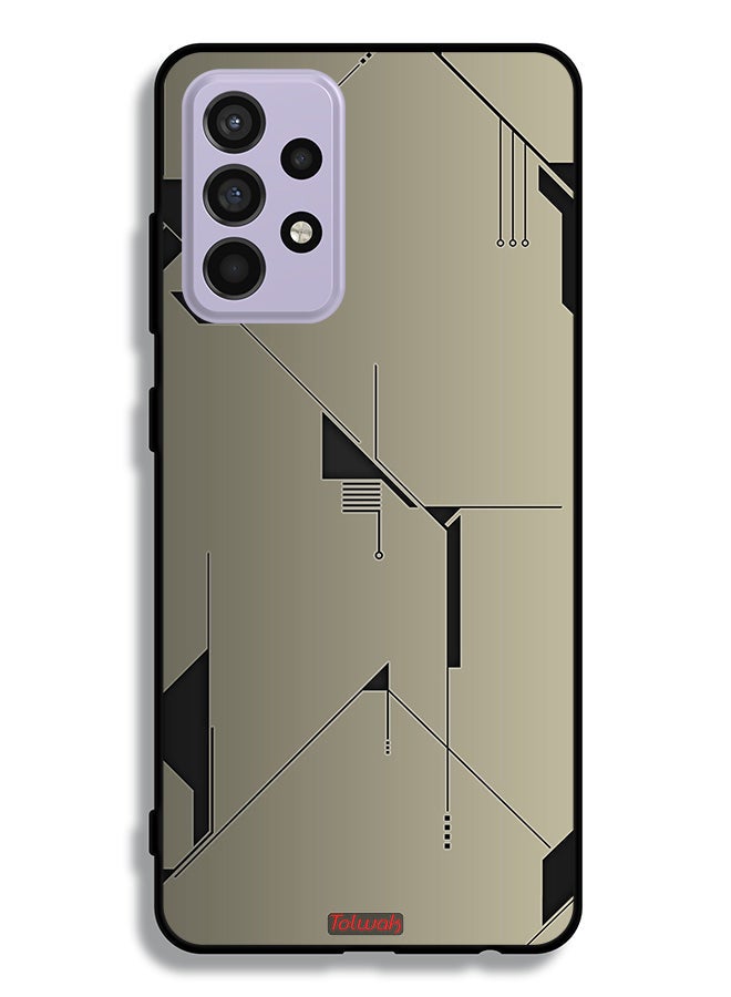 Tolwak غطاء حماية لجهاز سامسونج جالاكسي A52s 5G بتصميم تجريدي فني رقمي - Image 1