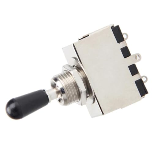 Street27® 3-Way Guitar Toggle Switch | Pickup Selector Switch for LP Style Electric Guitars | Chrome Metal Control Switch with Box Design (1 Piece) - Image 3