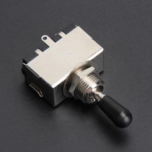 Street27® 3-Way Guitar Toggle Switch | Pickup Selector Switch for LP Style Electric Guitars | Chrome Metal Control Switch with Box Design (1 Piece) - Image 5
