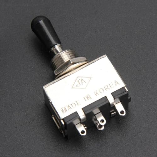 Street27® 3-Way Guitar Toggle Switch | Pickup Selector Switch for LP Style Electric Guitars | Chrome Metal Control Switch with Box Design (1 Piece) - Image 2