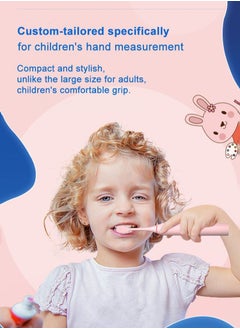 ULHYC Kids Electric Toothbrush USB Rechargeable Rainbow Powder Bunny  - Image 4