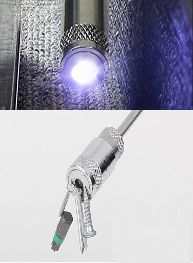 KPS Telescoping Magnetic Picking Tool With LED Flash Light | Stainless Steel Magnet Stick | Hand Tool | Extendable Rod Stick | For Screws/Nut/Bolt/Auto Repair (Pack of 1,Multicolor) - Image 2
