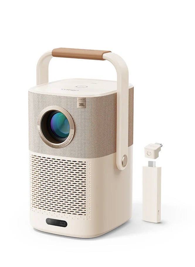 Yaber - Yaber Portable Projector (BUILT-IN BATTERY ), with Dual JBL Speakers 5W, with USB dongle Android TV, Auto Focus  and Auto keystone correction, support Alexa and NFC - Image 1