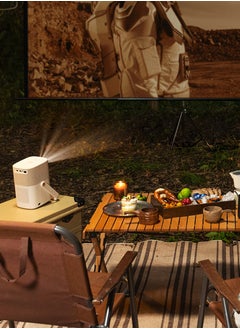 Yaber Yaber Portable Projector (BUILT-IN BATTERY ), with Dual JBL Speakers 5W, with USB dongle Android TV, Auto Focus  and Auto keystone correction, support Alexa and NFC  - Image 3