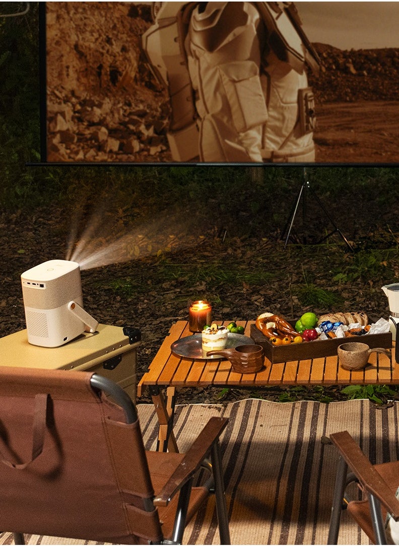 Yaber - Yaber Portable Projector (BUILT-IN BATTERY ), with Dual JBL Speakers 5W, with USB dongle Android TV, Auto Focus  and Auto keystone correction, support Alexa and NFC - Image 1