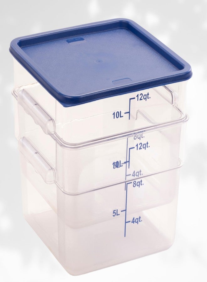 FSE FC12C Food Container, 12 Quart, Polycarbonate, Square, Reusable, Clear, NSF (LID SOLD SEPARATELY) - Image 4