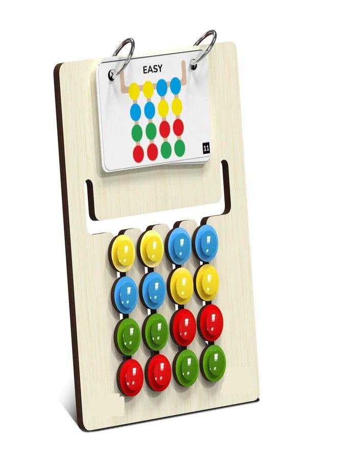 JBM Enterprises Baby Kids Montessori Slide Puzzle | Color & Pattern Matching Learning Toys for Kids 3-8 Years | Preschool Educational Activity Toy for 3,4,5,6,7,8 | Toys for 6-Year-Old Boy (Modern) - Image 1