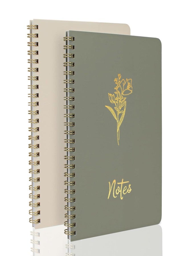Prelady Notebook for Women, 2 Pack Spiral Notebooks - Aesthetic College Ruled Notebook, Journaling Notebooks for Writing, Bible Journal, Office Supplies for Women, Prayer Journal for Women, Perfect Notebooks for School and Work - Image 1