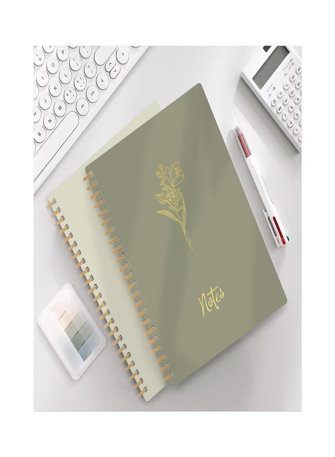 Prelady Notebook for Women, 2 Pack Spiral Notebooks - Aesthetic College Ruled Notebook, Journaling Notebooks for Writing, Bible Journal, Office Supplies for Women, Prayer Journal for Women, Perfect Notebooks for School and Work - Image 2