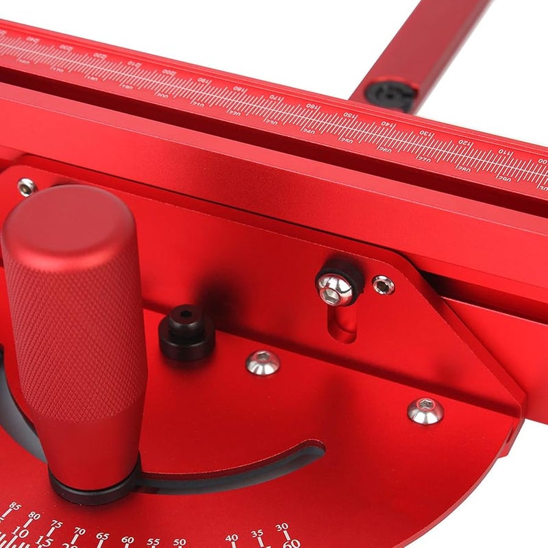 Precision Mitre Gauge Extension Fence System with Telescopic Stop for Table Saw - Image 5