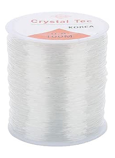 1Roll/100m 0.8mm Crystal Clear Thread Fiber Str