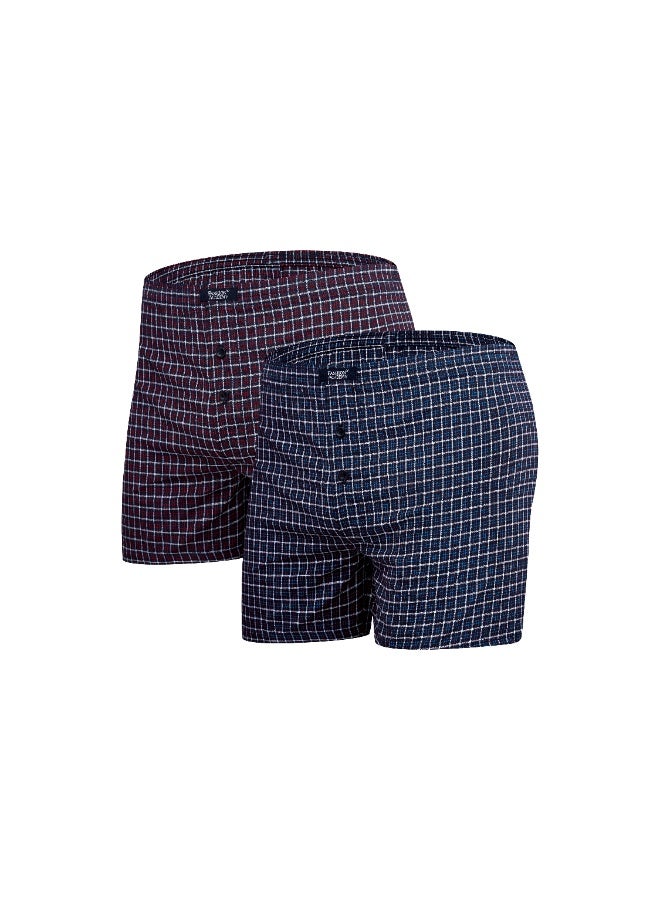 Fashion Academy بوكسر رجالي منسوج من فاشون أكاديمي - عبوة من قطعتين - Image 1