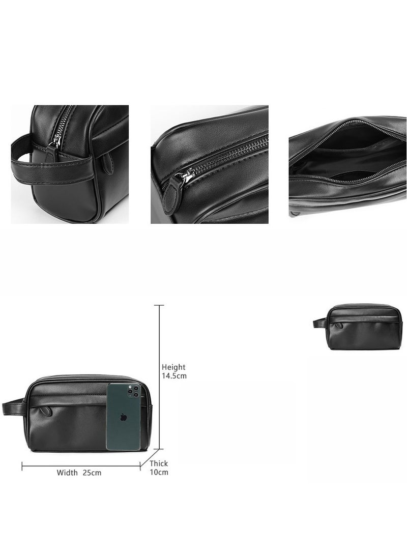 A large-capacity pu material business and casual handbag for men - Image 2