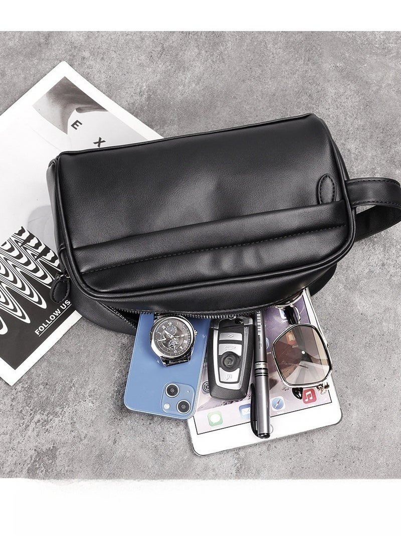 A large-capacity pu material business and casual handbag for men - Image 3