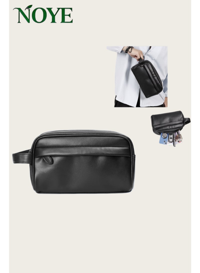 A large-capacity pu material business and casual handbag for men - Image 1