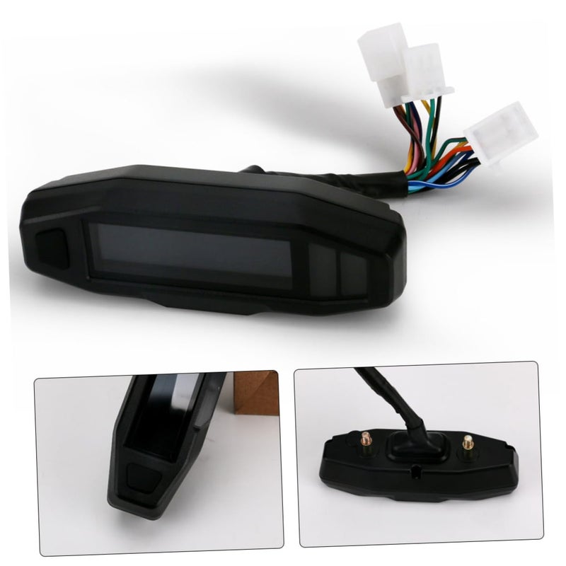 عداد دراجات نارية عالمي رقمي مع شاشة LCD لقياس السرعة وعداد المسافات وعداد الدورات ومستشعر مستوى الوقود - Image 5