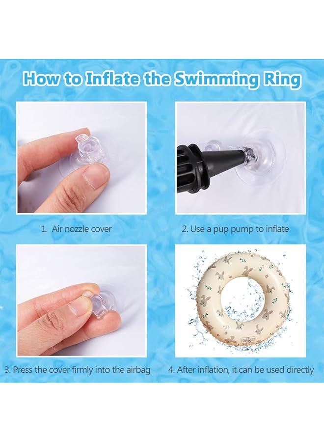 KASTWAVE Swimming Ring Cute Cartoon Rubber Ring For Swimming Inflatable Swim Ring Inflatable Pool Floats Swimming Rings Summer Beach Water Party - Image 3
