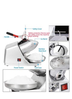 ELIKLIV Electric Ice Shaver Machine Shaved Ice Maker Snow Cone Maker for Home and Commercial Use Party Gathering  - Image 4