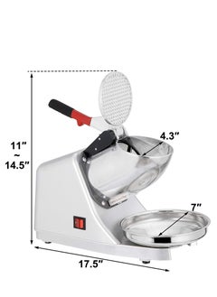 ELIKLIV Electric Ice Shaver Machine Shaved Ice Maker Snow Cone Maker for Home and Commercial Use Party Gathering  - Image 5