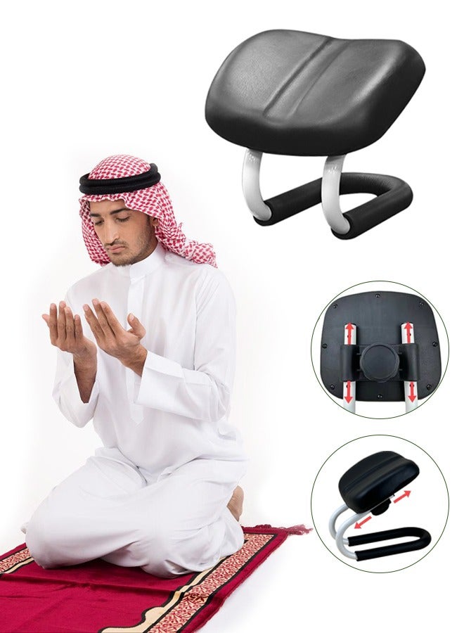 Islamic Prostration Chair, Sujood Prayer Chair with Height Adjustment & Soft Cushion, Portable Meditation Chair Kneeling Stool, Suitable for Prayer, Yoga, and Meditation - Image 1