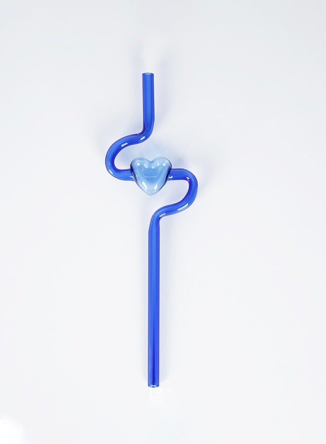 هومستر انحناء شكل زجاج القش مجموعة 2 قطعة ، صحية وصديقة للبيئة ، مناسبة للشرب اليومي ، الخبز المقاوم ، العصير - Image 4