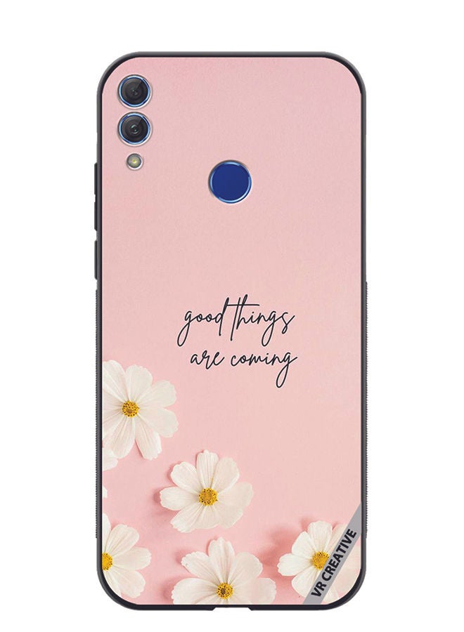 Protective Case Cover For Honor 10 Lite Good Things Are Coming Design Multicolour
